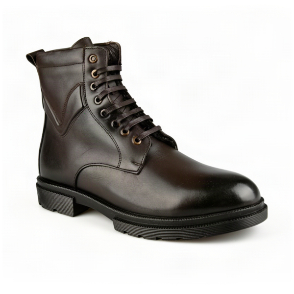 men's boots genuin leather brown 0164057