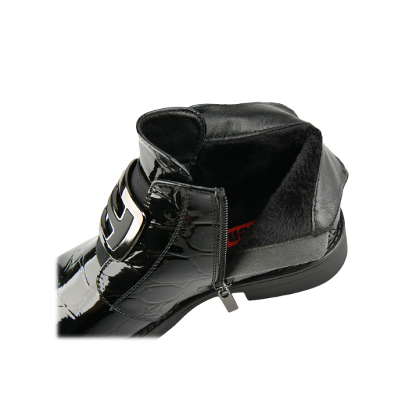 lady's boots synthetic leather black 0162929