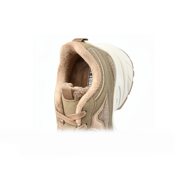 lady's sneakers textile/eco leather beige 0162718