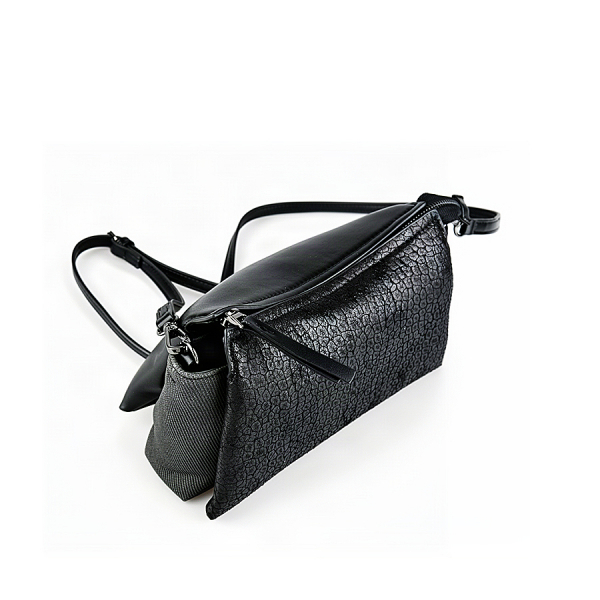 lady's bag synthetic leather black 0163106