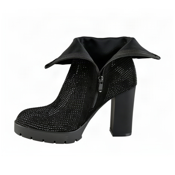 lady's boots textile black 0162492