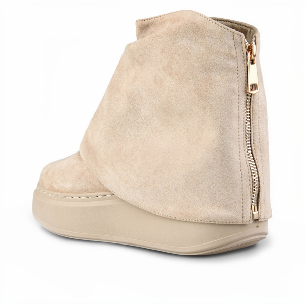 lady's boots textiles beige 0162716