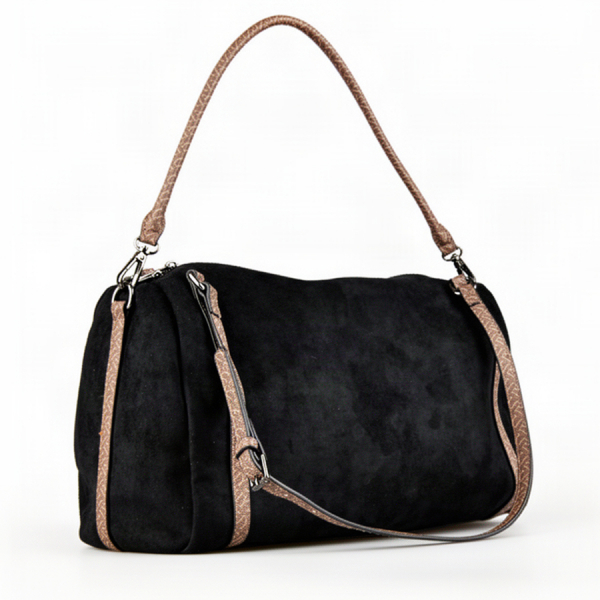 lady's bag textile/eco leather black