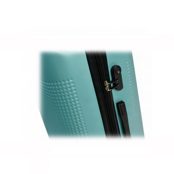 small suitcase ABS plastic green 0163690