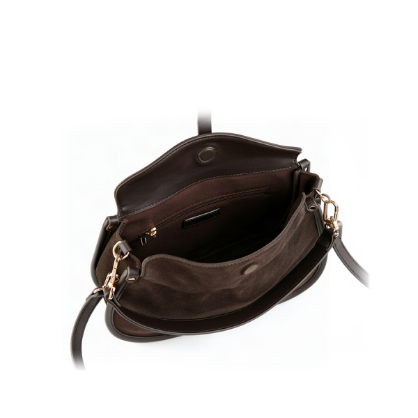 lady's bag genuine leather/eco leather brown 0163134