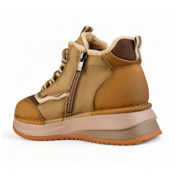 lady's boots genuin leather beige 0162874
