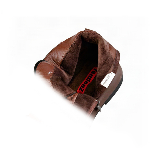 lady's boots genuin leather dark brown 0162859