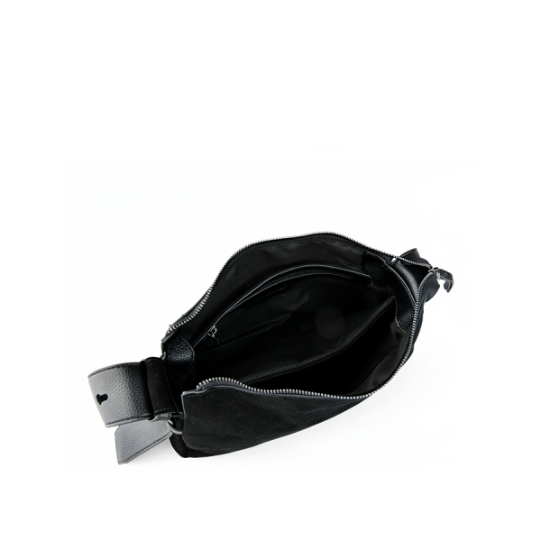 lady's bag genuine leather/eco leather black 0163144