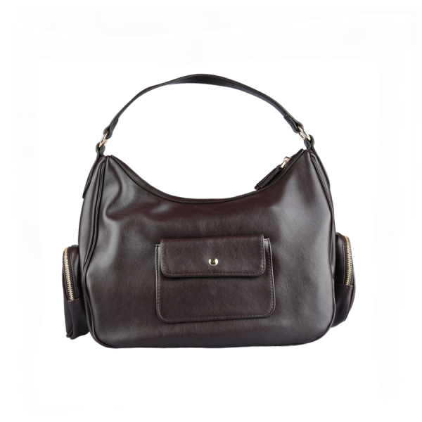 lady's bag synthetic leather brown 0163511