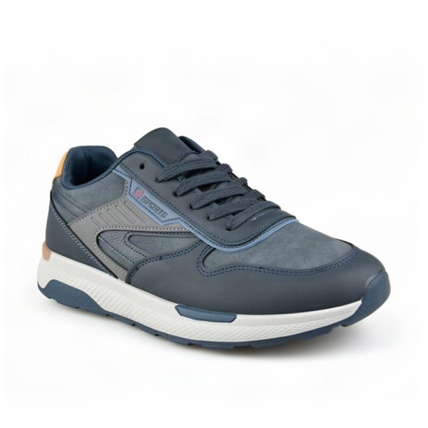 men's sneakers synthetic leather blue 0162612