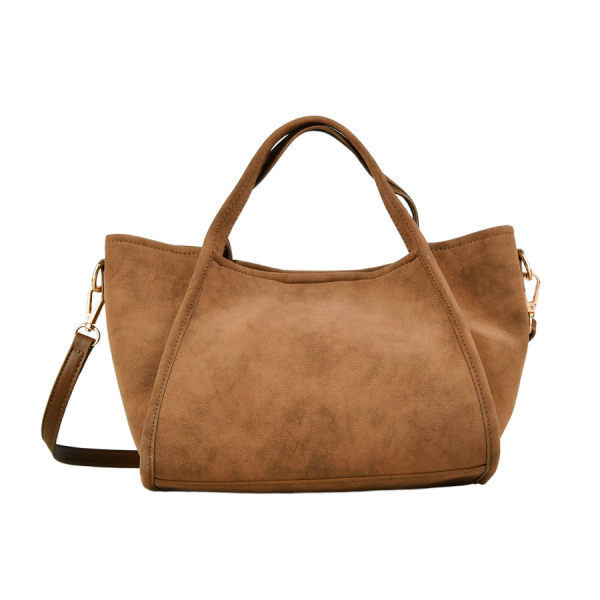 lady's bag synthetic leather brown 0162376