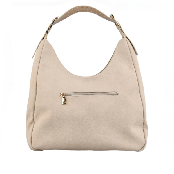 lady's bag synthetic leather beige 0163128