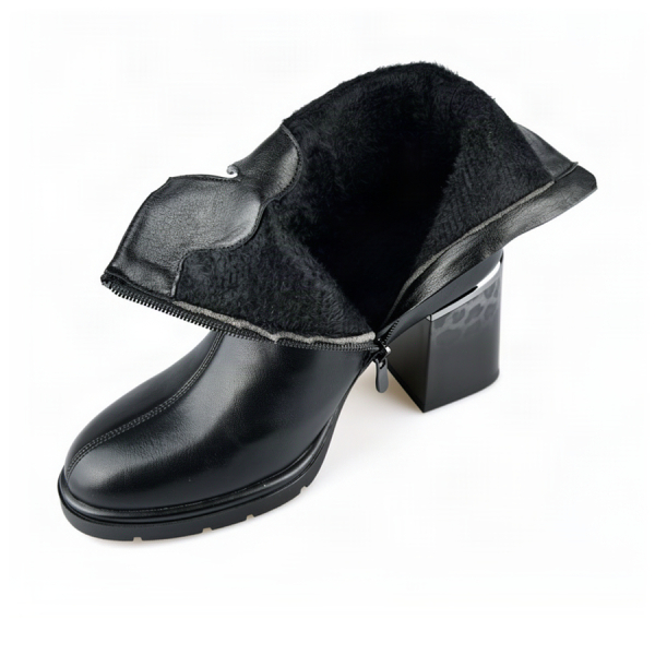 lady's boots synthetic leather black 0162487