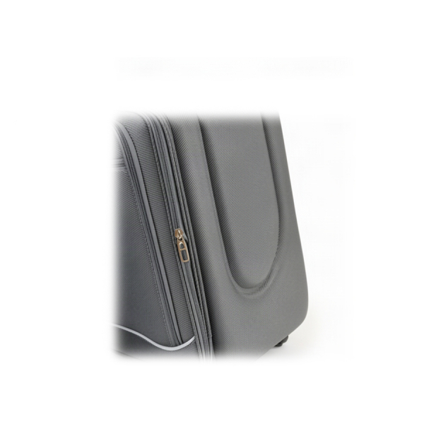 medium suitcase textile grey 0163730