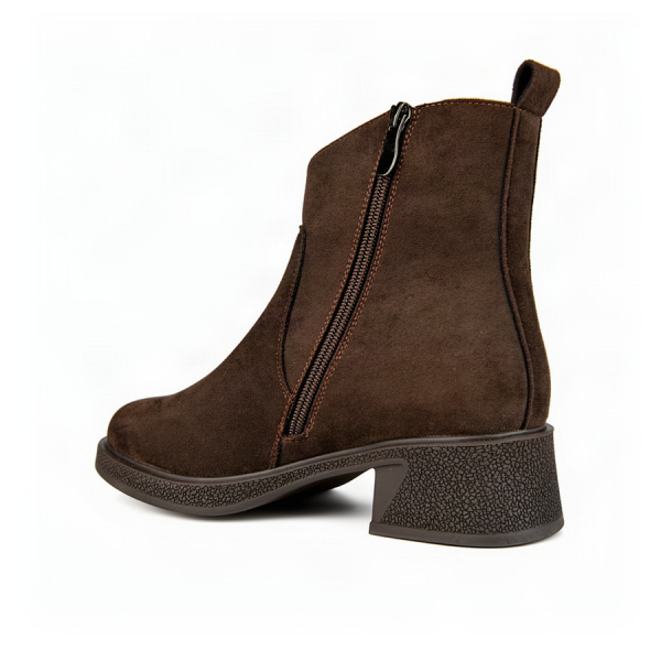 lady's boots textile brown 0163397
