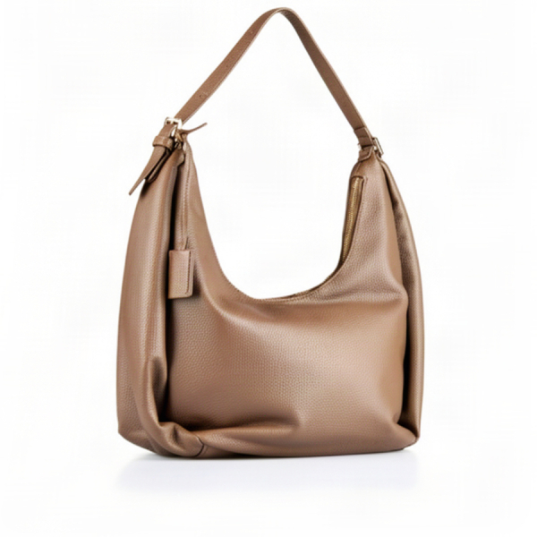lady's bag synthetic leather light brown