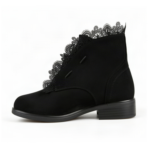 lady's boots textile black 0162468