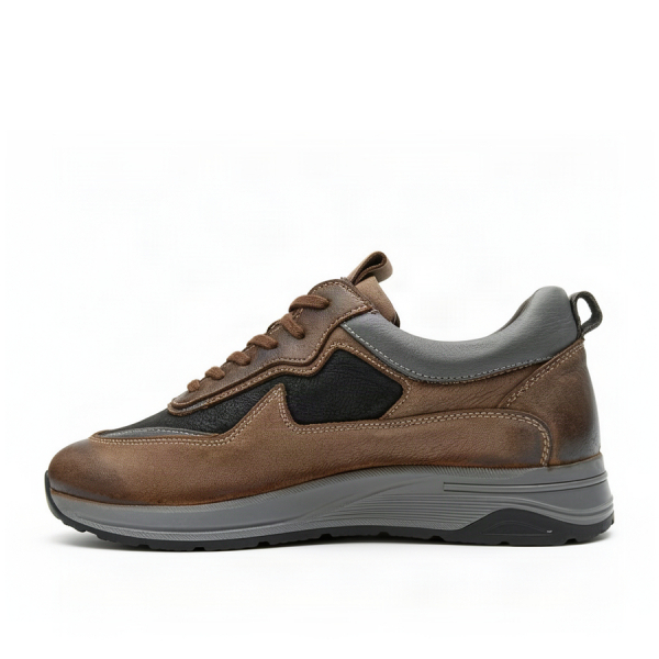 men's shoes genuin leather brown 0164050