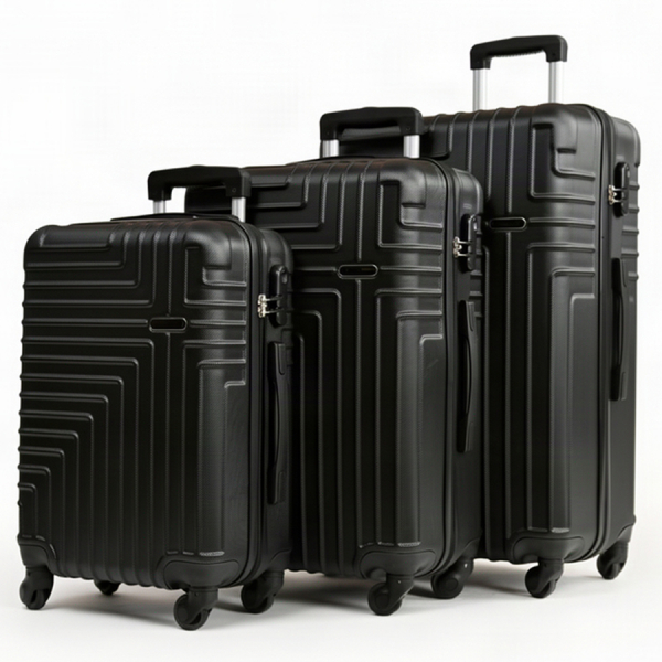 small suitcase ABS plastic black 0163684