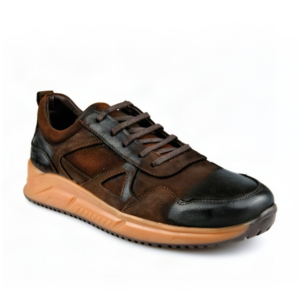 men's shoes genuin leather brown 0164046