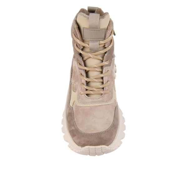 lady's boots genuin leather beige 0162865