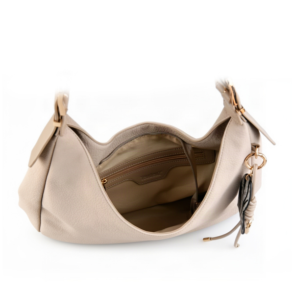 lady's bag synthetic leather beige 0163128