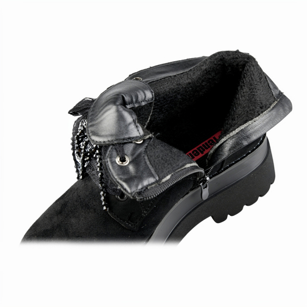 lady's boots textiles black 0162575