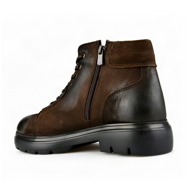 men's boots genuin leather brown 0164058