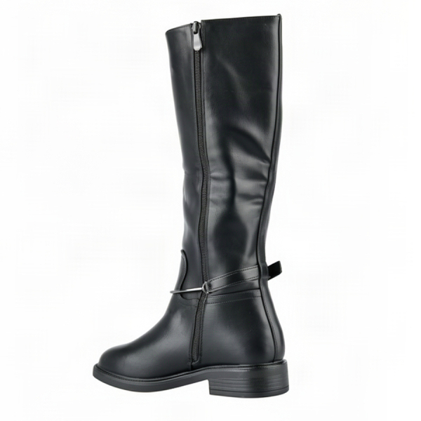 lady's high boots synthetic leather black 0162797