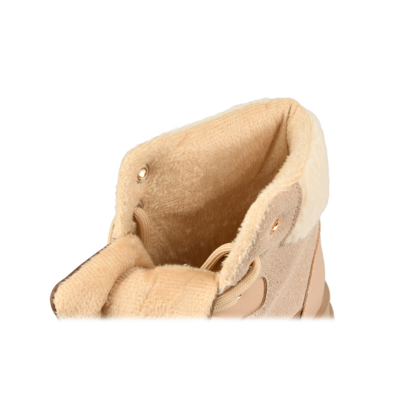lady's boots synthetic leather light brown 0163251