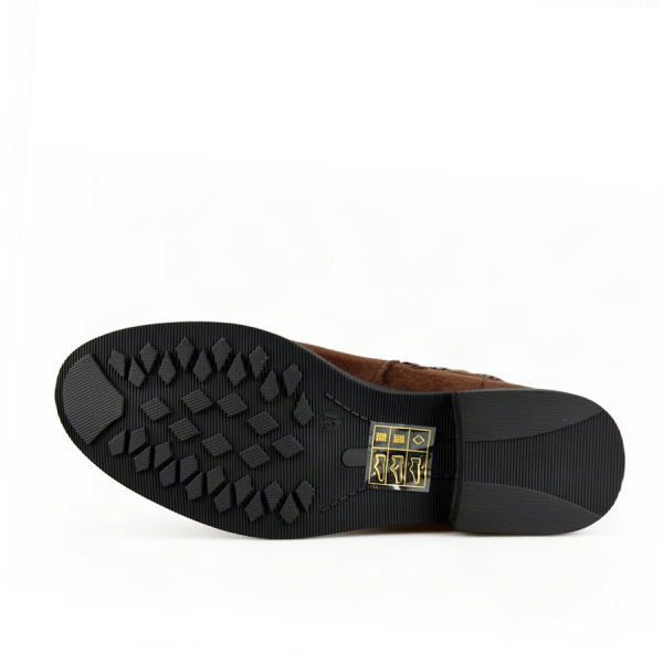 lady's boots textile brown 0162783