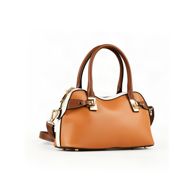 lady's bag synthetic leather light brown