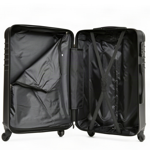 big suitcase ABS plastic black 0163686