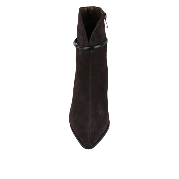 lady's boots genuin leather dark brown 0162881