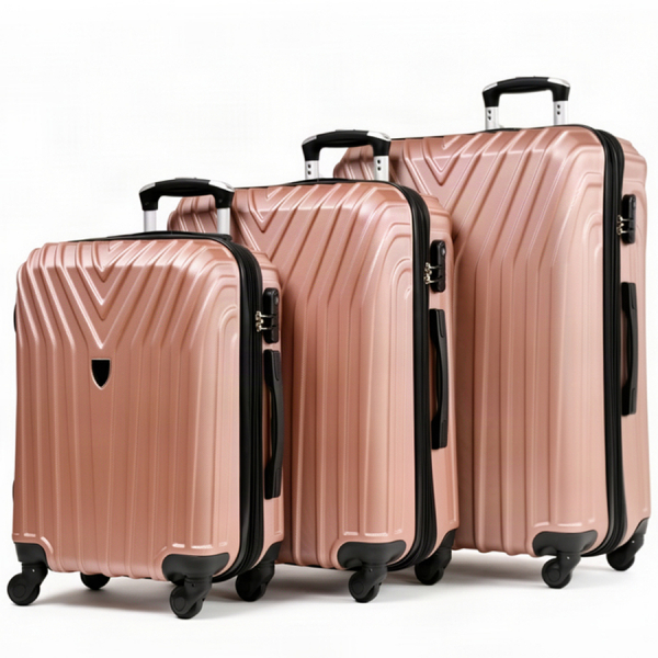 medium suitcase ABS plastic pink 0163667