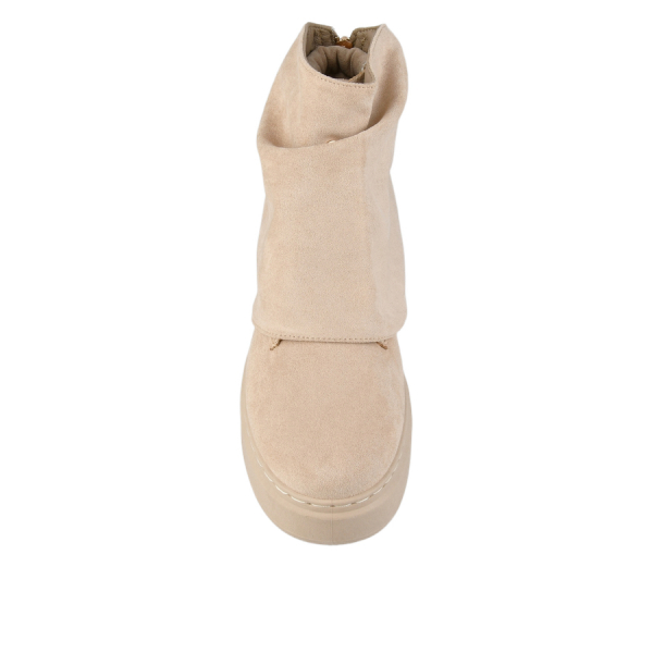 lady's boots textiles beige 0162716