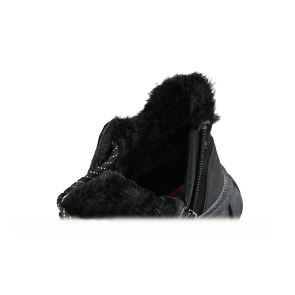 γυναικεία μποτάκια ύφασμα μαύρο 0162640