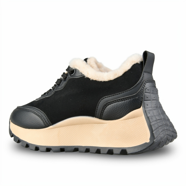 lady's sneakers textile/eco leather black 0162691