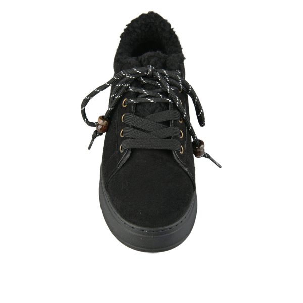 lady's sneakers textiles black 0162705