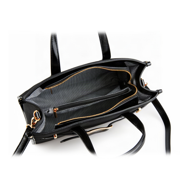 lady's bag synthetic leather black 0162378