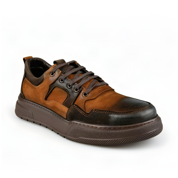 men's shoes genuin leather brown 0164051