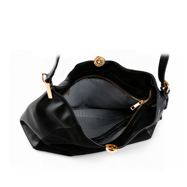 lady's bag textile/eco leather black 0162369