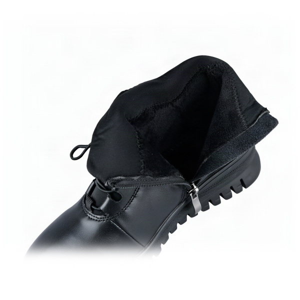 lady's boots genuine leather/textile black 0163078