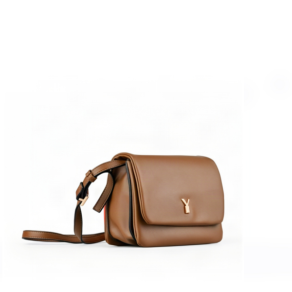 lady's bag synthetic leather light brown