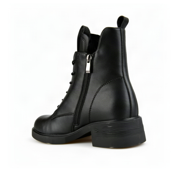 lady's boots genuin leather black 0162878