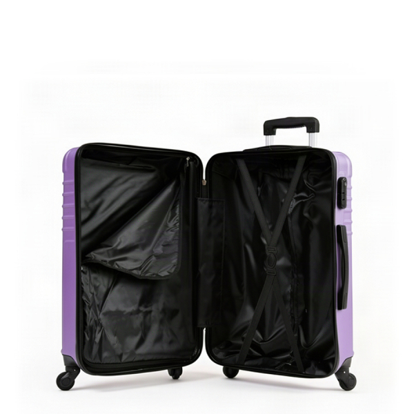 small suitcase ABS plastic  purple 0163678