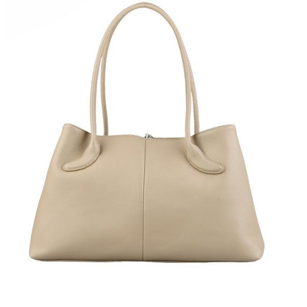 lady's bag genuine leather/eco leather beige 0163117