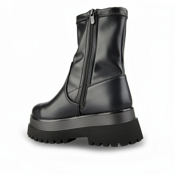 lady's boots synthetic leather black 0162516