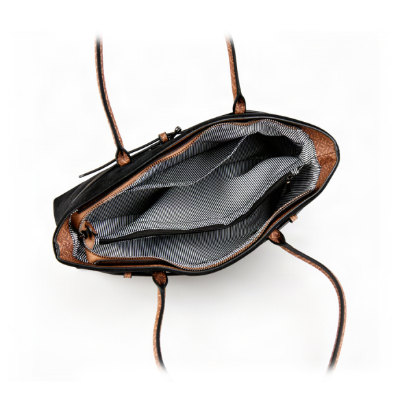 lady's bag textile/eco leather black 0162366