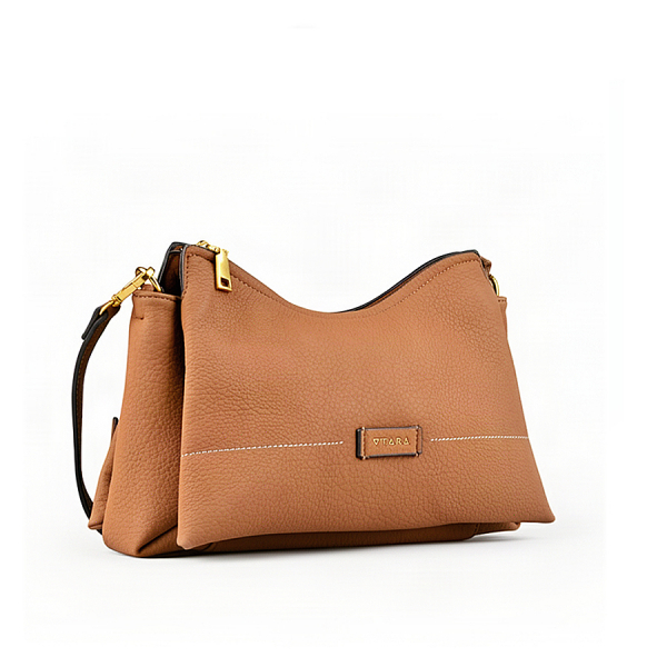lady's bag synthetic leather light brown